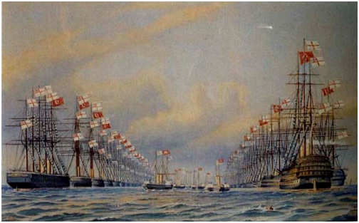 "Sultan Abdülaziz’in Londra’da Karşılanışı" İstanbul Deniz Müzesi